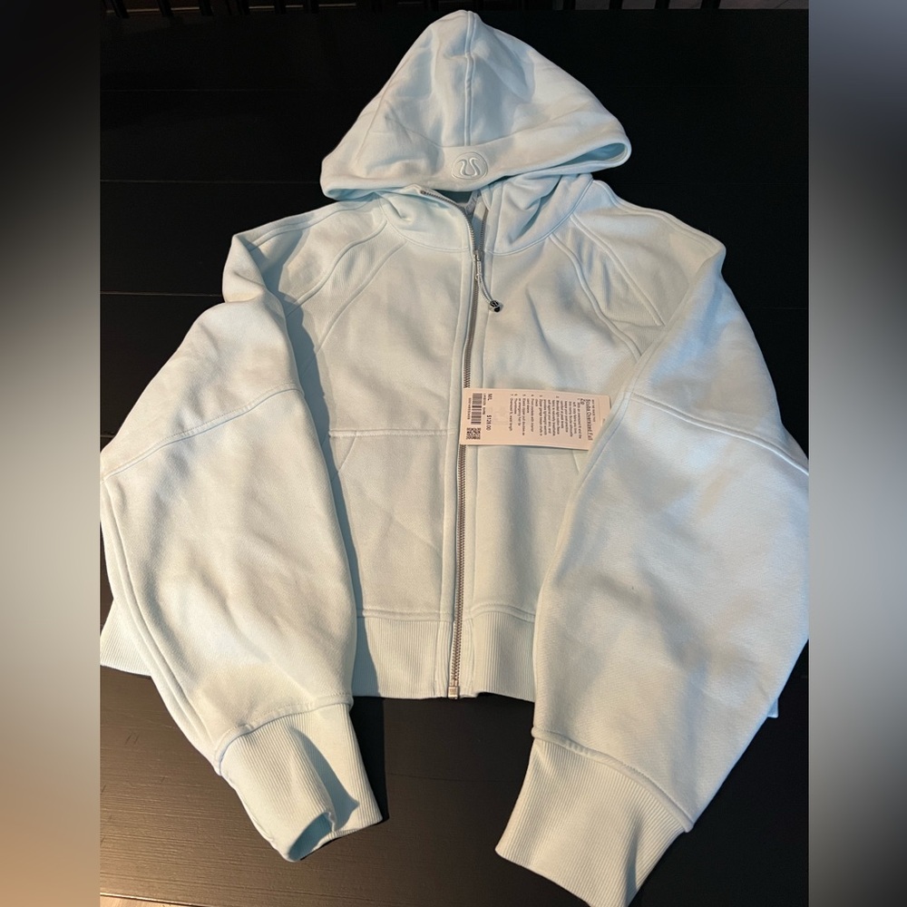 lululemon athletica Light Blue Zip-Up Hoodie